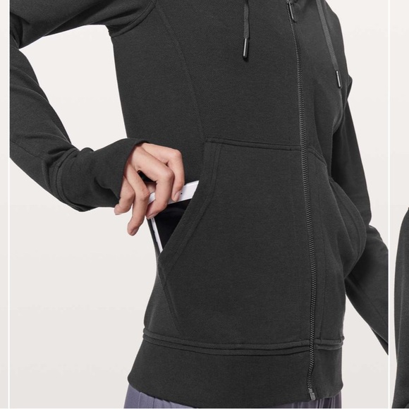 Lululemon Press Pause Hooded Jacket Black - Picture 4 of 10